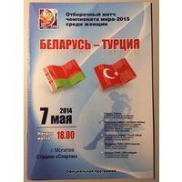 Беларусь - Турция (7.05.2014). Отборочный матч женского чемпионата мира.