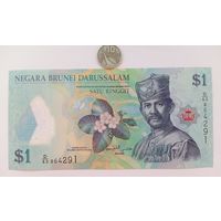 Werty71 Бруней 1 ринггит 2019 UNC банкнота