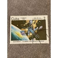 Куба 1984. Спутник Электрон-1. Марка из серии