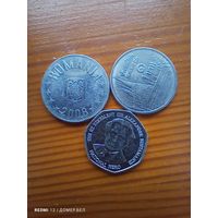 Румыния 10 бани 2008, Ямайка 1 доллар 2005, Тайланд -68