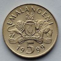 Свазиленд 5 эмалангени. 1999