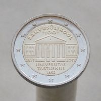 Эстония 2 евро 2019 100-летие Тартуского университета
