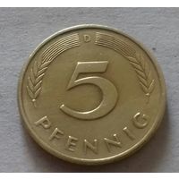 5 пфеннигов, Германия 1990 D