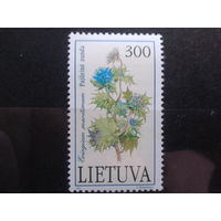 Литва 1992 Чертополох** концевая