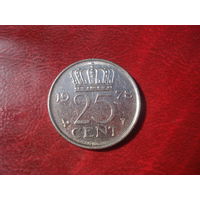 25 центов 1978 год Нидерланды