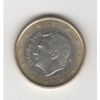 1 евро Испания 2018 Лот 8136