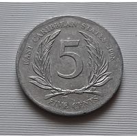 5 центов 2008 г. Восточные Карибы