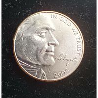 США 5 центов 2005 р