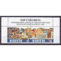 1996 Ниуафоу 303-304Paar+Tab Фауна - XIII Конгресс 8,50 евро