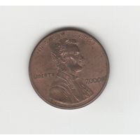1 цент США 2000 б/б Лот 8651