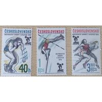 ЧЕХОСЛОВАКИЯ (ЧССР) 1978 3437-3439 Чемпионат Европы по легкой атлетике. Спорт **