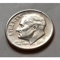 10 центов (дайм) США 2000 D