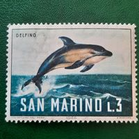 Сан Марино 1966. Фауна. Дельфин. Марка из серии