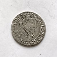 Монета 6 грошей 1625 год (Польша) Сигизмунд lll ОТЛИЧНЫЙ