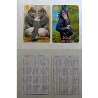 Карманные календарики. Знаки зодиака.2004 год