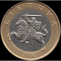 Литва 2 лита 2002 г. КМ 112 (17-22)