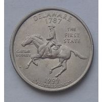 США 25 центов (квотер) 1999 г. P. Штат Делавэр. Цена за 1 шт.