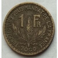 Того Французское 1 франк 1924 г.
