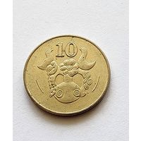 Кипр 10 центов, 2002