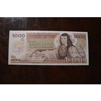 Мексика 1000 песо образца 1985 года UNC p85 серия XK