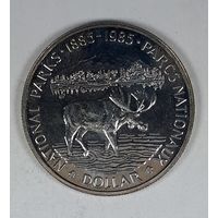 Канада 1 доллар 1985 100 лет Национальным паркам