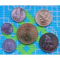 Гватемала набор монет  1, 5, 10, 25, 50 центавос, 1 Кетсаль. UNC.