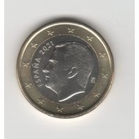 1 евро Испания 2021 Лот 8137