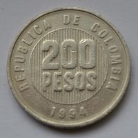 Колумбия, 200 песо 1994 г .