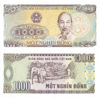 Вьетнам 1000 Донгов 1988 UNС П1-182