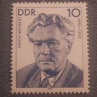 ГДР 1990. Erich Weinert 1890-1953