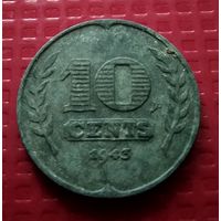 Нидерланды 10 центов 1943 г. #30227