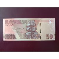 Зимбабве 50 долларов 2020 UNC