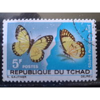 Чад 1967 Бабочки