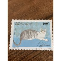 Вьетнам 1990. Породы кошек. Meo Honore. Марка из серии