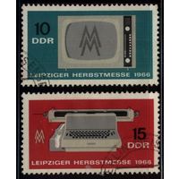 ГДР 1966 Mi# 1204-1205 Гашеная (DDR03)