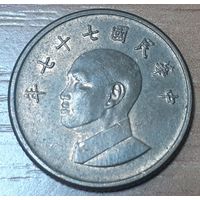 Тайвань 1 доллар, 1988 (4-13-23)
