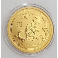 Австралия 2016 золото (1/10 oz) "Лунар - год обезьяны"