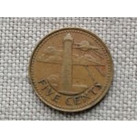Барбадос 5 центов 1973/маяк