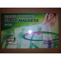 Hoola-Hoop Double Grace Magnetic JS-6005 / Обруч для похудения 1 кг