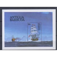 [1784] Антигуа и Барбуда 1984. Корабли,парусники. БЛОК.