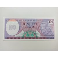 Суринам. 100 гульденов 1985 года