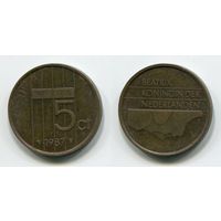 Нидерланды. 5 центов (1987)