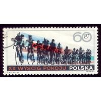 1 марка 1967 год Польша Велогонка 1760