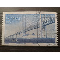 Швеция 2000 Мост между Швецией и Данией, судно Михель-1,2 евро гаш