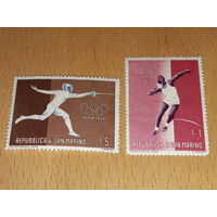 Сан-Марино 1960 Спорт. Олимпийские игры в Риме. 2 чистые марки