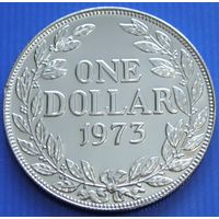 Либерия. 1 доллар 1973 год КМ#18а.2 Редкая!!!