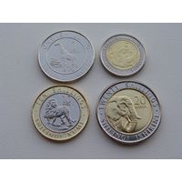 Кения. набор 4 монеты 1, 5, 10, 20 шиллингов 2018 год