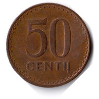 Литва. 50 центов. 1991 г.