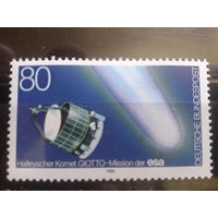 ФРГ 1986 Комета Галея, спутник Михель-2,4 евро