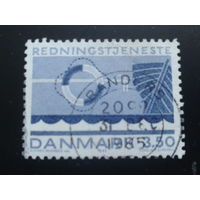Дания 1983 лодка, спасательный круг